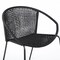 Armen Living Snack Indoor Outdoor Stackable Steel Dining Chair with Black Rope, PK2 LCSNSIBL - alternate 3